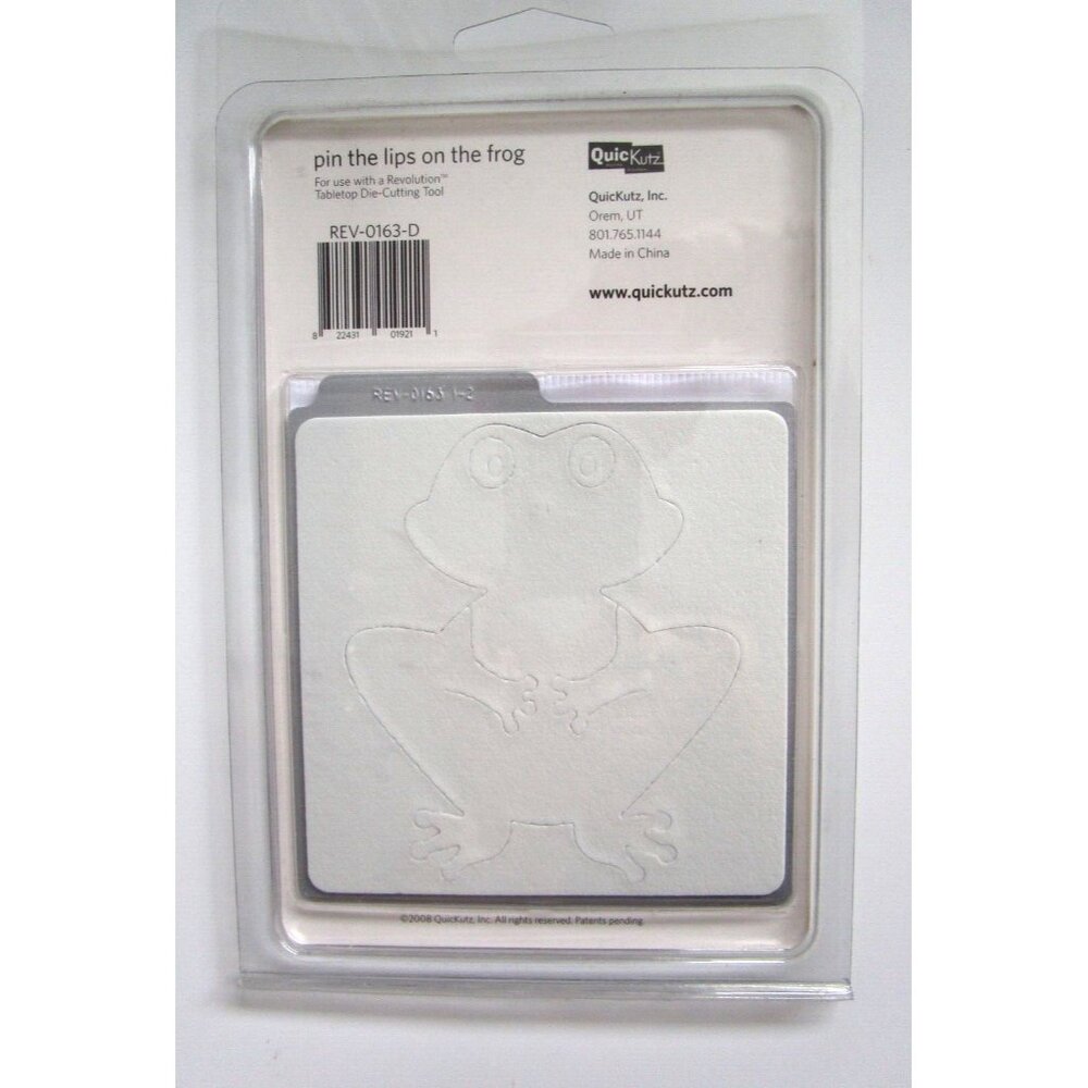 QuicKutz "Pin the Lips on the  Frog"- 2 Die Cuts "REV 0163D Revolution Die" 2008 - Picture 7 of 7